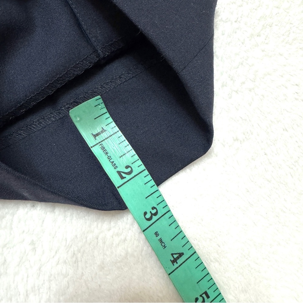 Hermes Paris EU 40 Women’s Employee Uniform Pants Navy Blue High Waist Crop US 8 - Picture 9 of 10